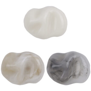 Irregular Imitation Jade Texture Translucent Resin Buttons,10pcs 