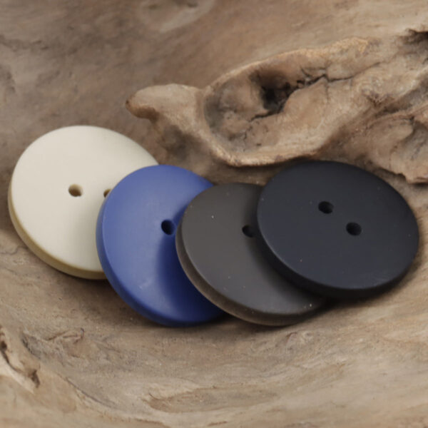 Round Gradient Brown Two Hole Resin Coat Buttons 30pcs - Lots of Buttons