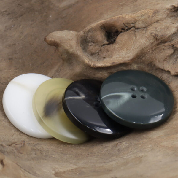 Dark Green Resin Buttons for Khaki Casual Pants -30pcs - Image 2