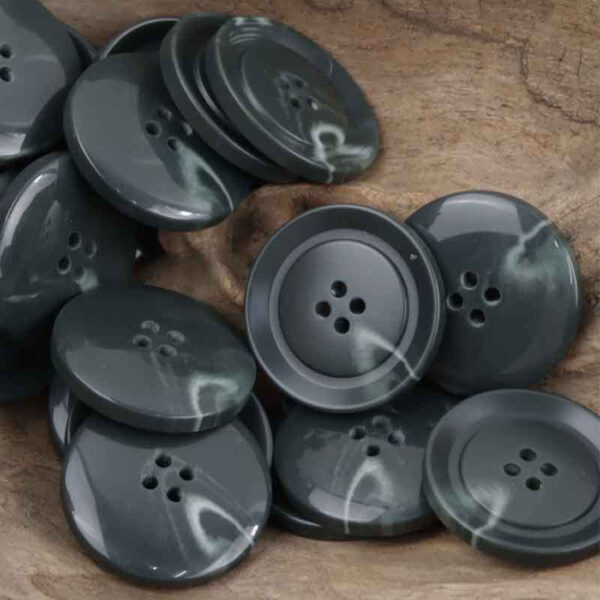Dark Green Resin Buttons for Khaki Casual Pants -30pcs - Image 5