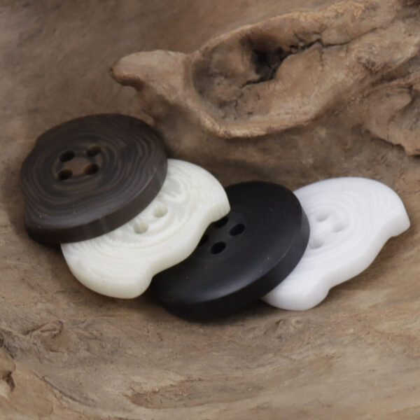 Resin Buttons with Missing Corners and Letters Faith & Hope 30pcs - Image 2