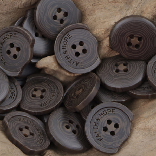 Resin Buttons with Missing Corners and Letters Faith & Hope 30pcs - Image 5