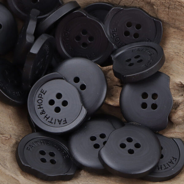 Resin Buttons with Missing Corners and Letters Faith & Hope 30pcs - Image 6