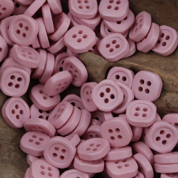11.5mm Square Multicolored 4-Hole Resin Decorative Buttons 90 Pack - Lots of Buttons