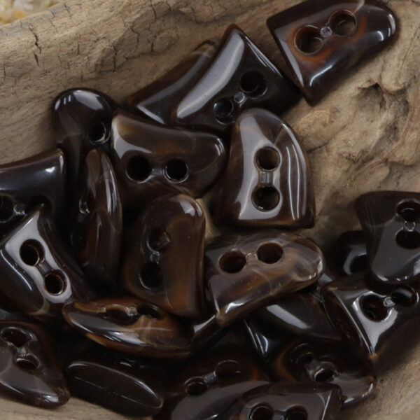 Irregular Triangle 2-Hole Resin Toggle Buttons for Bag,Shoe 30pcs - Image 4