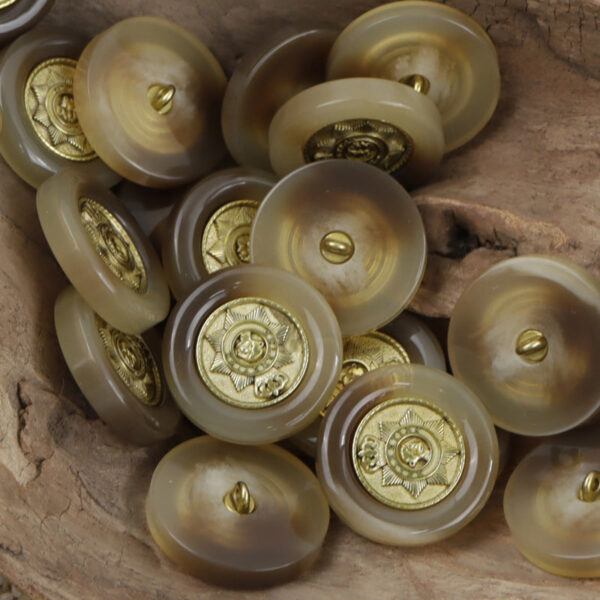 Metal Star Crown Pattern Decorative Resin Buttons for DIY Crafts 10pcs - Image 5