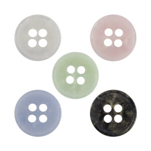 11.5mm Gold-Plated Resin Buttons 4-Hole Fasteners 100 Pack - Lots of Buttons