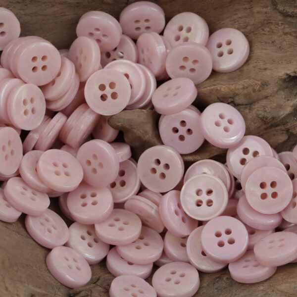 11.5mm Gold-Plated Resin Buttons 4-Hole Fasteners 100 Pack - Lots of Buttons