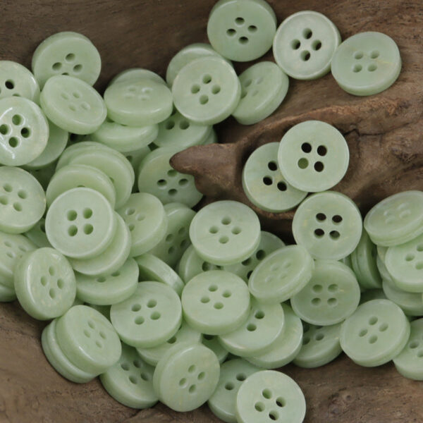 11.5mm Gold-Plated Resin Buttons 4-Hole Fasteners 100 Pack - Lots of Buttons