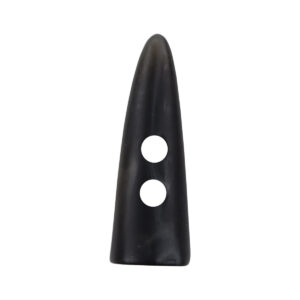55mm Long Horn-Shaped Resin Toggle Buttons for Fall Windbreakers - 10pcs