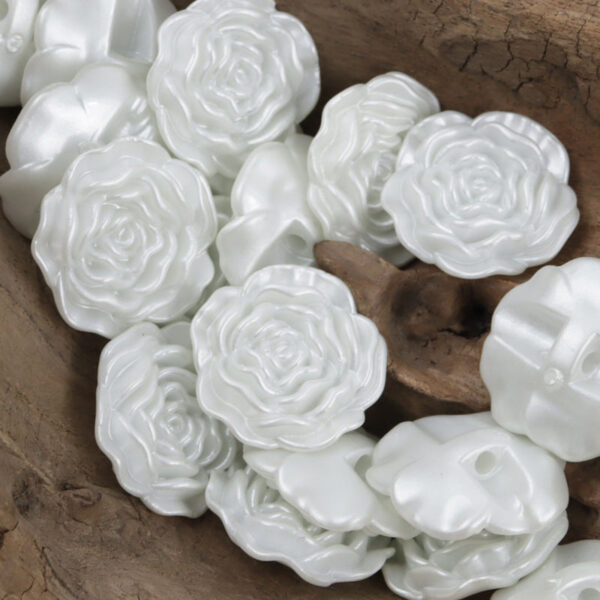 Peony-Shaped Acrylic Decorative Buttons for DIY Handmade 49 Pack - Image 8