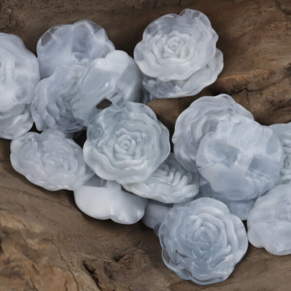 Peony-Shaped Acrylic Decorative Buttons for DIY Handmade 49 Pack - Image 3