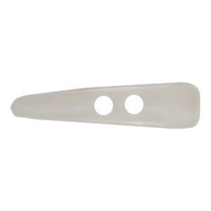 Irregular Long-Shaped White Horn Pattern Resin Toggle Buttons 10pcs - Lots of Buttons