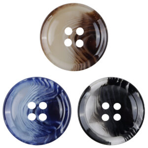 Ink Blue 4-Hole Resin Buttons for Casual Cargo Pants 30pcs