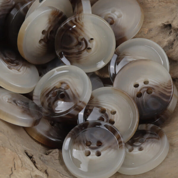 Ink Blue 4-Hole Resin Buttons for Casual Cargo Pants 30pcs - Image 2
