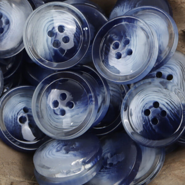 Ink Blue 4-Hole Resin Buttons for Casual Cargo Pants 30pcs - Image 3