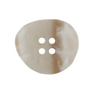 Irregular Light Khaki Wood Grain 4-Hole Resin Buttons 20pcs - Lots of Buttons