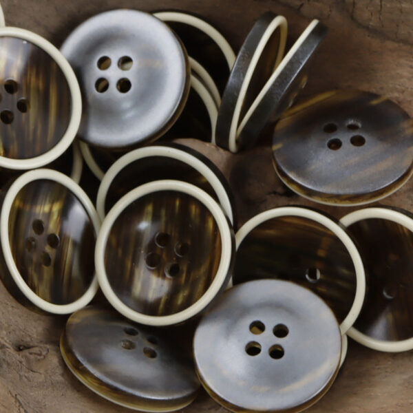 Ink Wash Black Gray Resin Buttons for Amber Skirts Casual Pants 30pcs - Image 3