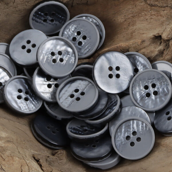 Gradient 4-Hole Resin Sewing Buttons for Gray Shirts Polo Dresses 30pcs - Image 4