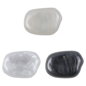 Stone-Shaped Resin Metal Decorative Shank Buttons,10pcs 
