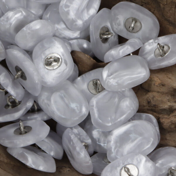 Stone-Shaped Resin Metal Decorative Shank Buttons,10pcs