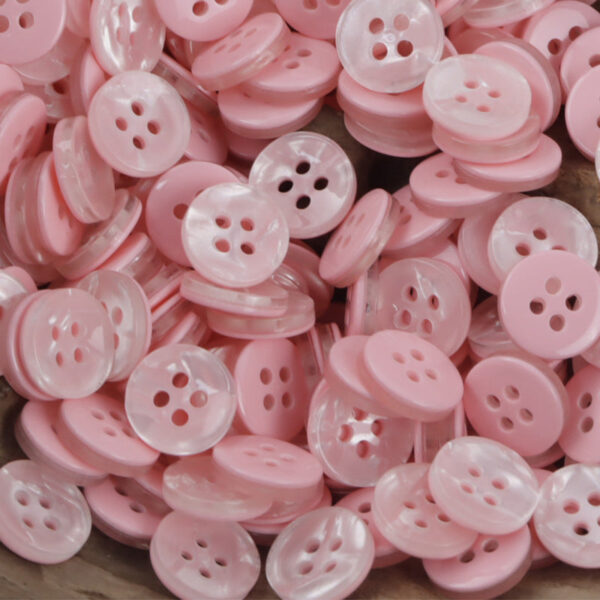 Round 11.5mm Candy-Colored Imitation Shell Resin Buttons 70pcs