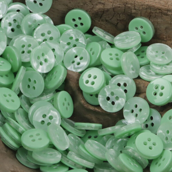 Round 11.5mm Candy-Colored Imitation Shell Resin Buttons 70pcs
