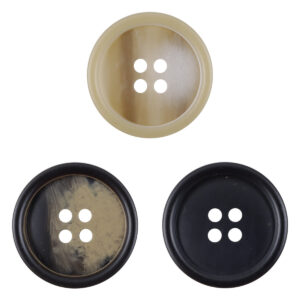 Gradient Light Khaki Round Resin Buttons for Coat Cufflinks 30pcs