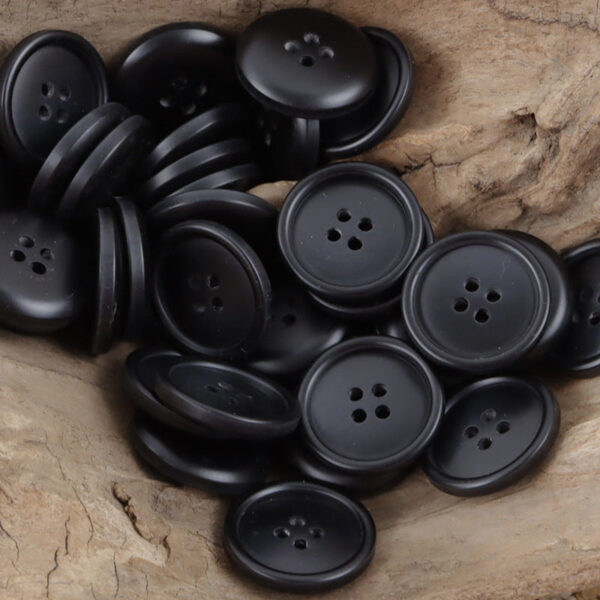 Gradient Light Khaki Round Resin Buttons for Coat Cufflinks 30pcs - Image 4