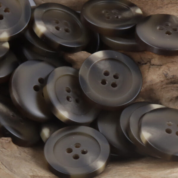 Round Four-Hole Imitation Horn Grain Resin Buttons,20pcs