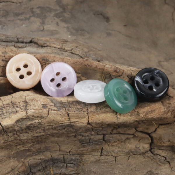 11.5mm 4 Hole Round Resin Buttons for DIY Craft,50pcs