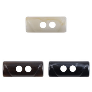Semi Cylindrical 2 Hole Toggle Resin Buttons,10pcs 
