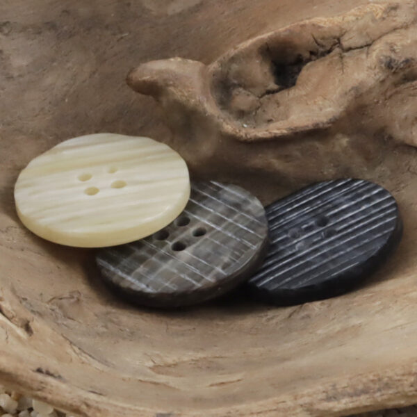 Flat Beveled Irregular Imitation Wood Grain Resin Buttons,20pcs