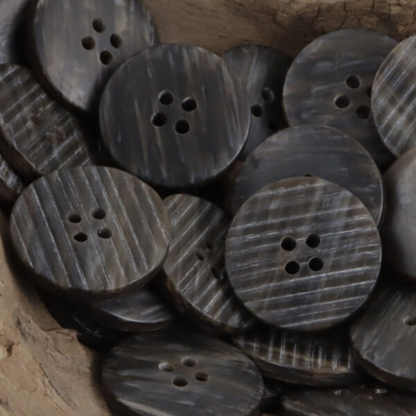 Flat Beveled Irregular Imitation Wood Grain Resin Buttons,20pcs