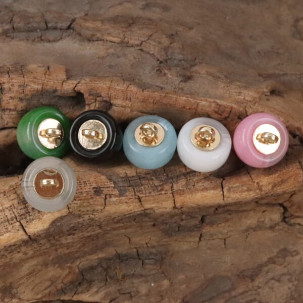 10mm Imitation Jade Resin Buttons for Chinese Qipao Hanfu Shirts - 10pcs - Image 2
