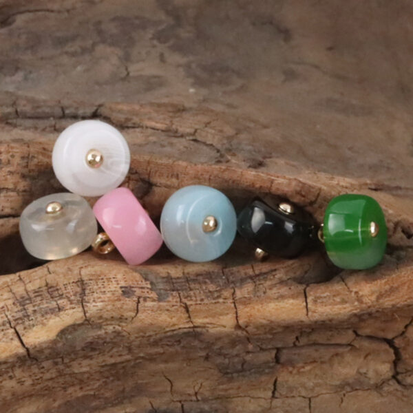10mm Imitation Jade Resin Buttons for Chinese Qipao Hanfu Shirts - 10pcs - Image 3