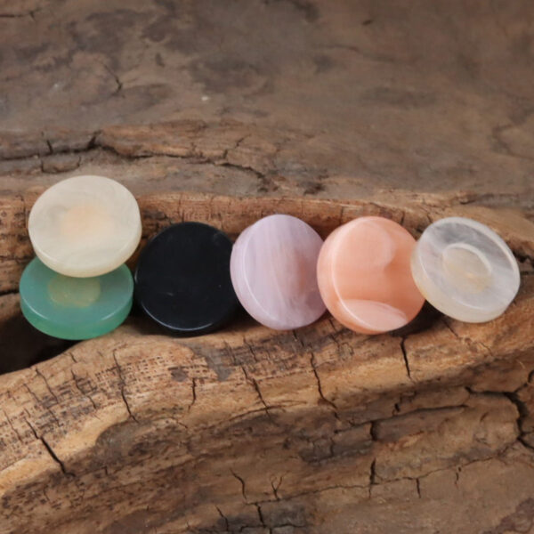 11.5mm Round Imitated Jade Resin Shank Buttons 30pcs
