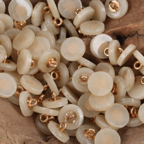 11.5mm Round Imitated Jade Resin Shank Buttons 30pcs