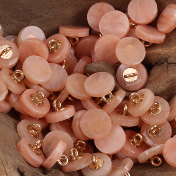 11.5mm Round Imitated Jade Resin Shank Buttons 30pcs