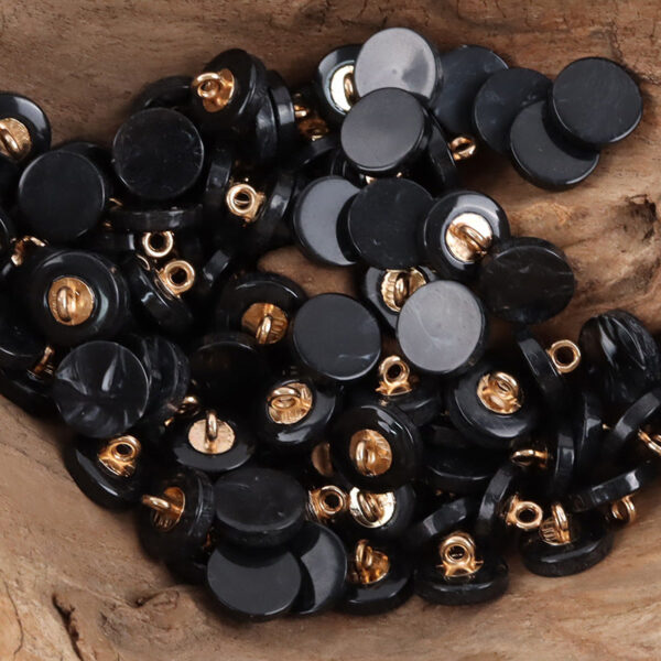 11.5mm Round Imitated Jade Resin Shank Buttons 30pcs