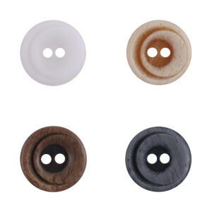 11.5mm Gradient Crescent 2-Hole Resin Buttons 50pcs 