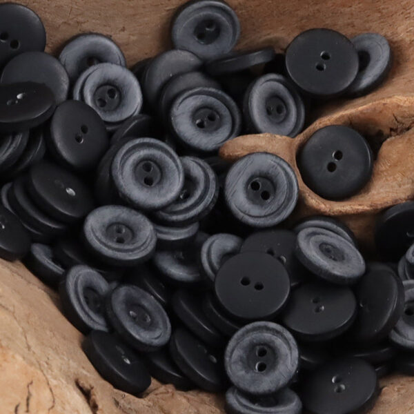 11.5mm Gradient Crescent 2-Hole Resin Buttons 50pcs