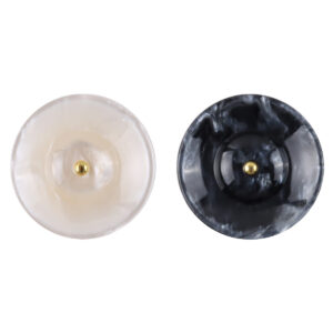 Premium Round Resin Buttons with Metal Shanks for Curtain Making 20pcs