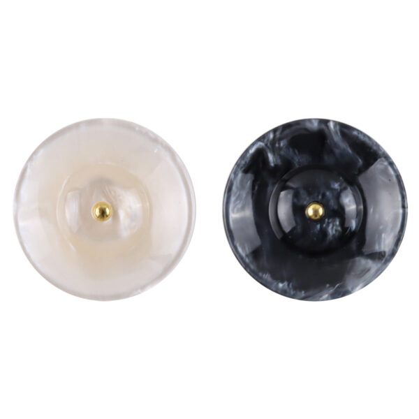 Premium Round Resin Buttons with Metal Shanks for Curtain Making 20pcs