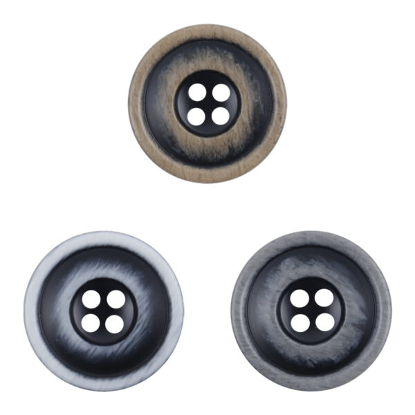 Frosted White Blue Decorative Resin Buttons for DIY Knitted Hats Dolls -20pcs