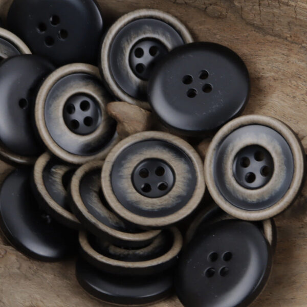 Frosted White Blue Decorative Resin Buttons for DIY Knitted Hats Dolls -20pcs - Image 3