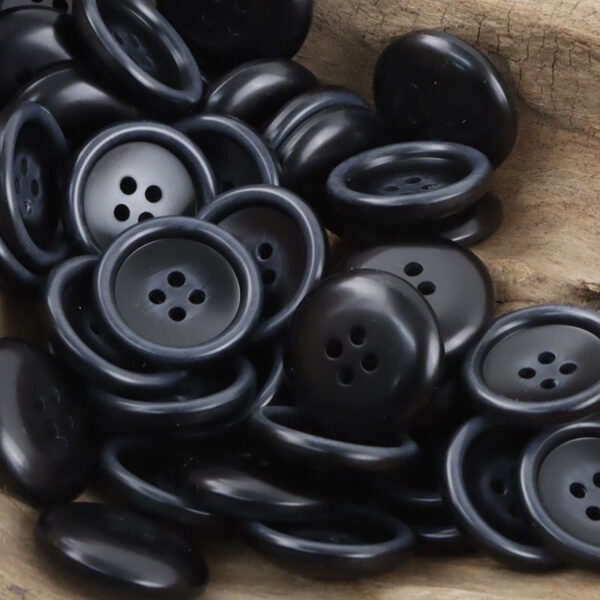 Round Dark Coffee-Colored Resin Buttons for Suit Pants 30pcs - Image 6