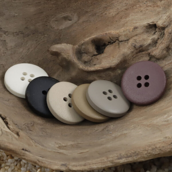 Matte Resin Coat Buttons 50 Pack
