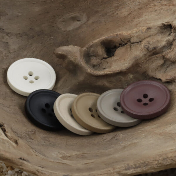 Matte Resin Coat Buttons 50 Pack