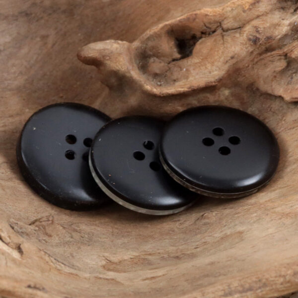 Leopard Print Wide Border 4-Hole Resin Buttons 20pcs
